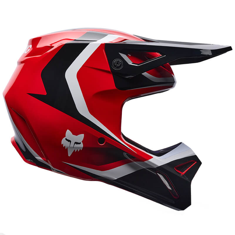 casque fox racing v1 frame rouge