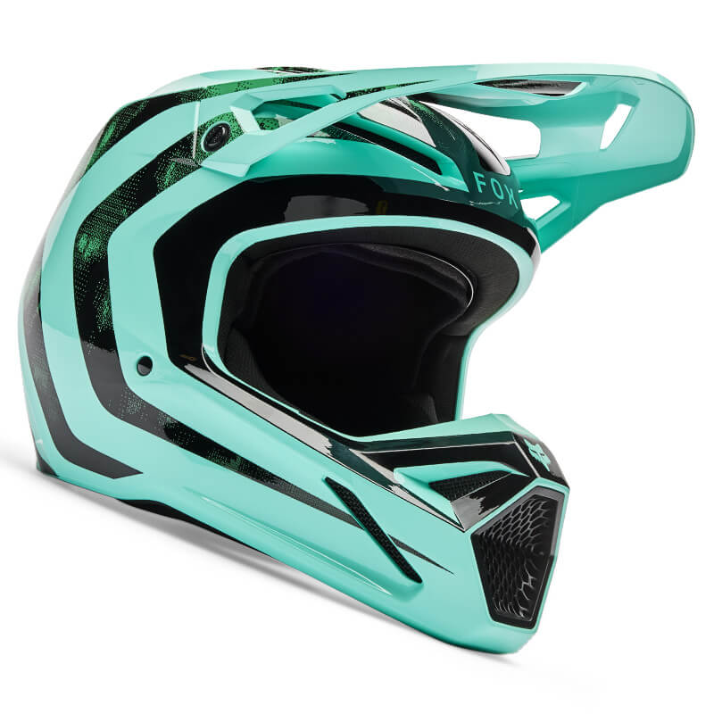 casque fox racing v1 kairos turquoise 2026 motocross