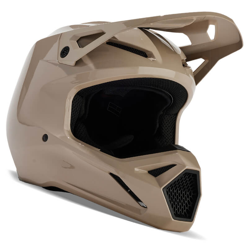 casque fox racing v1 solid taupe 2024 cross