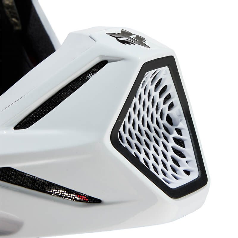 casque fox racing v3 rs carbon solid 2024 mentonniere