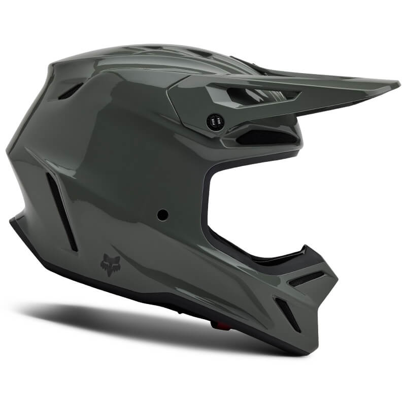 casque fox racing v3 rs carbon solid gris brillant 2024