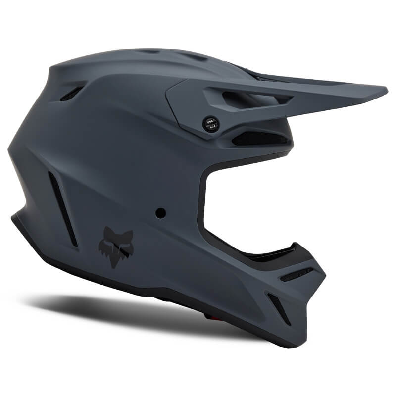 casque fox racing v3 solid gris 2025