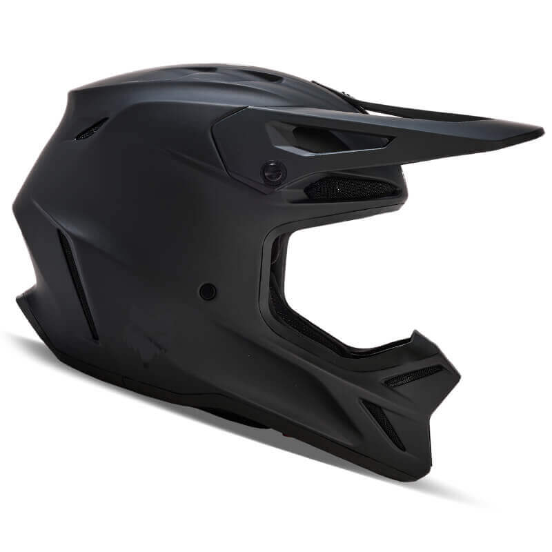 casque fox racing v3 solid noir 2024