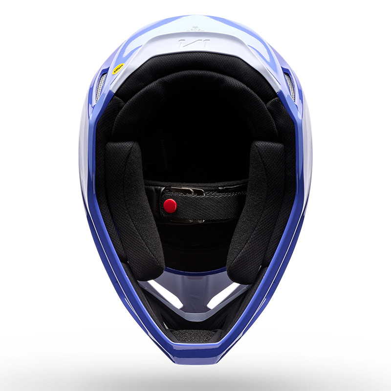 casque fox v1 noble blanc violet mips