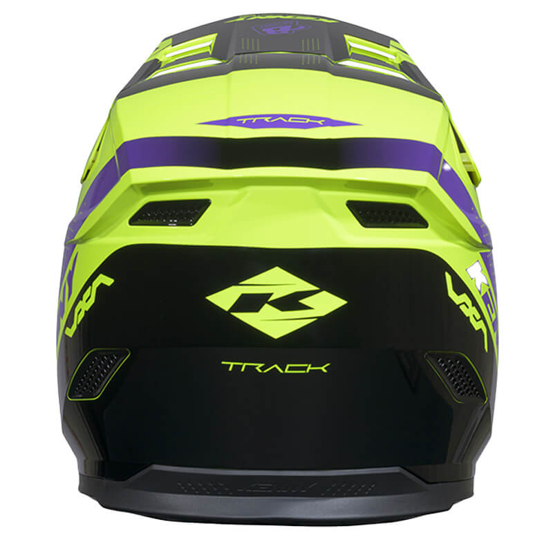 casque kenny track graphic blast jaune noir cross 27