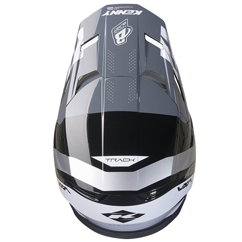 casque kenny track graphic blast noir gris 27 mx