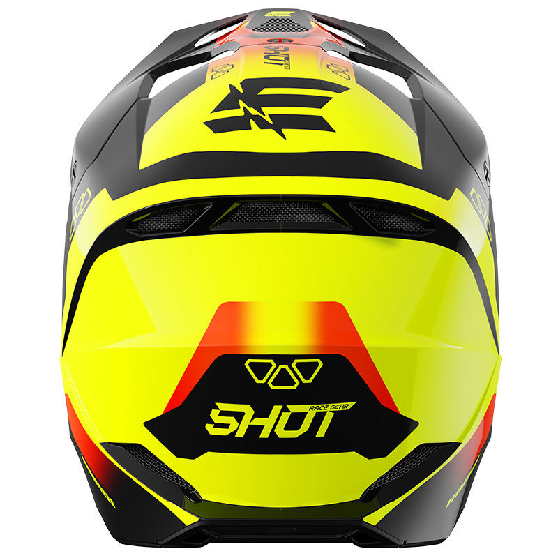casque shot enfant furious rocket neon jaune 27