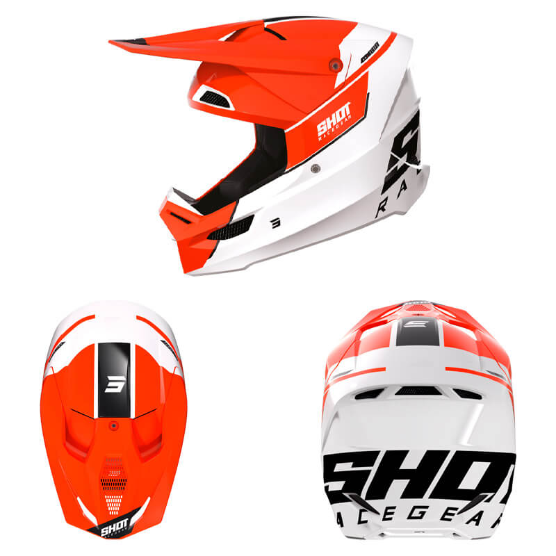 casque shot furious scope 2023 orange motocross