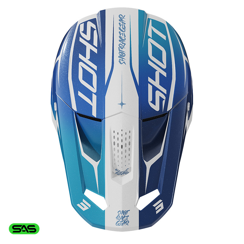 casque shot furious side bleu moto