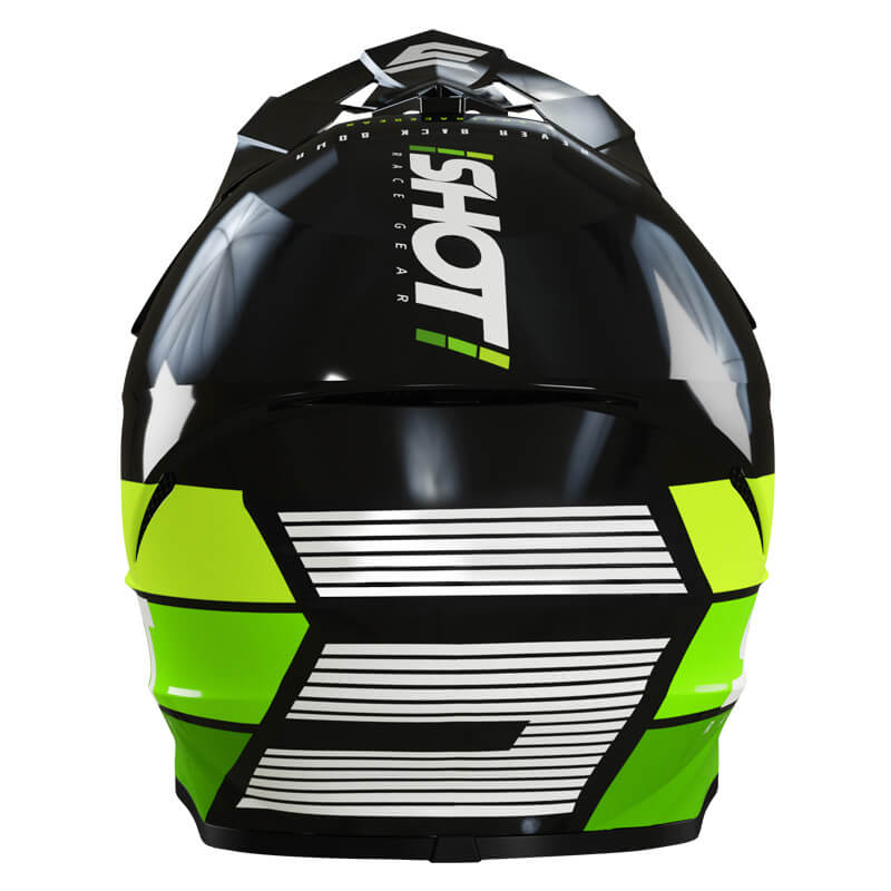 casque shot furious story vert brillant 2022 enduro
