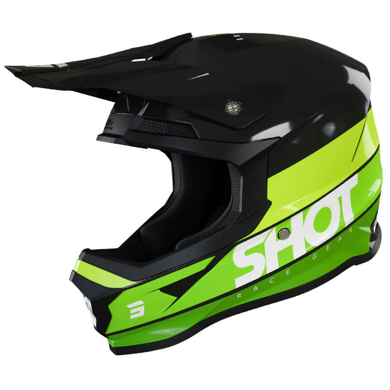 casque shot furious story vert brillant 2022