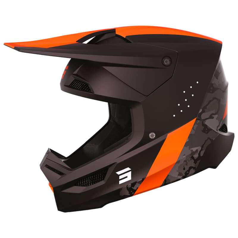 casque shot race camo 2023 orange mx