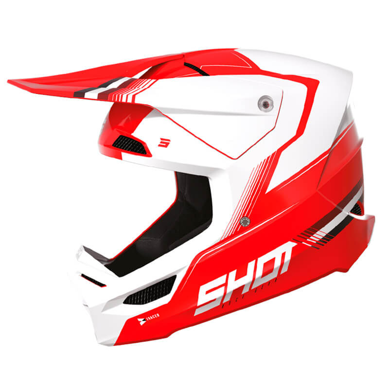 casque shot race tracer 2023 rouge mx