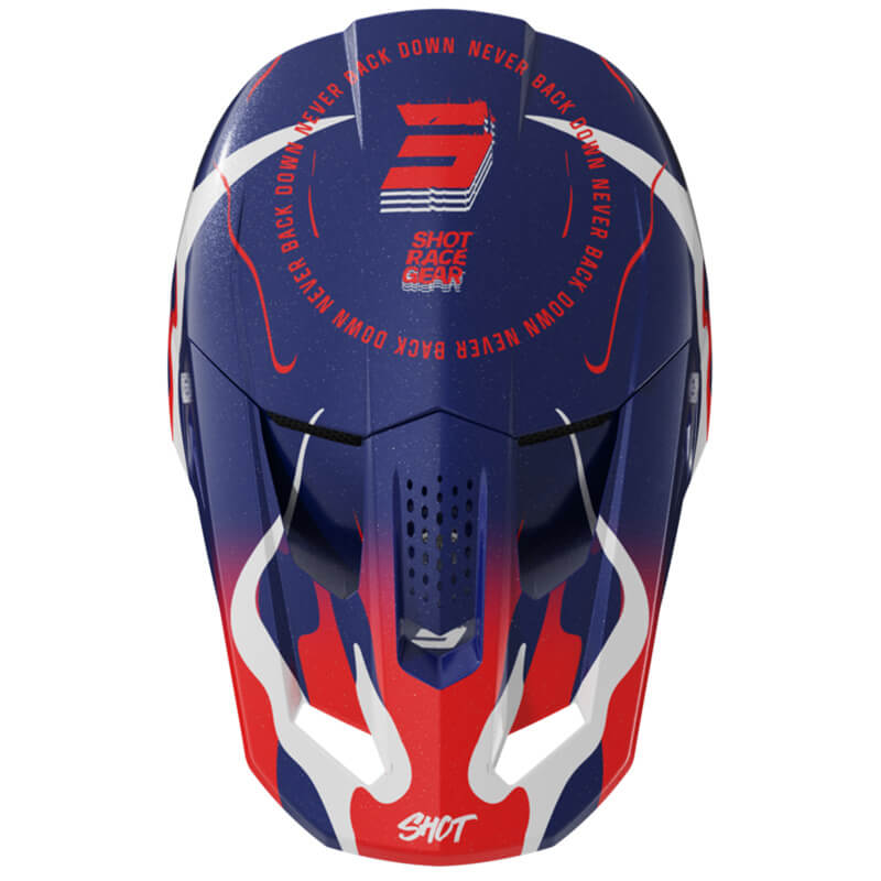 casque shot speed beast bleu sx