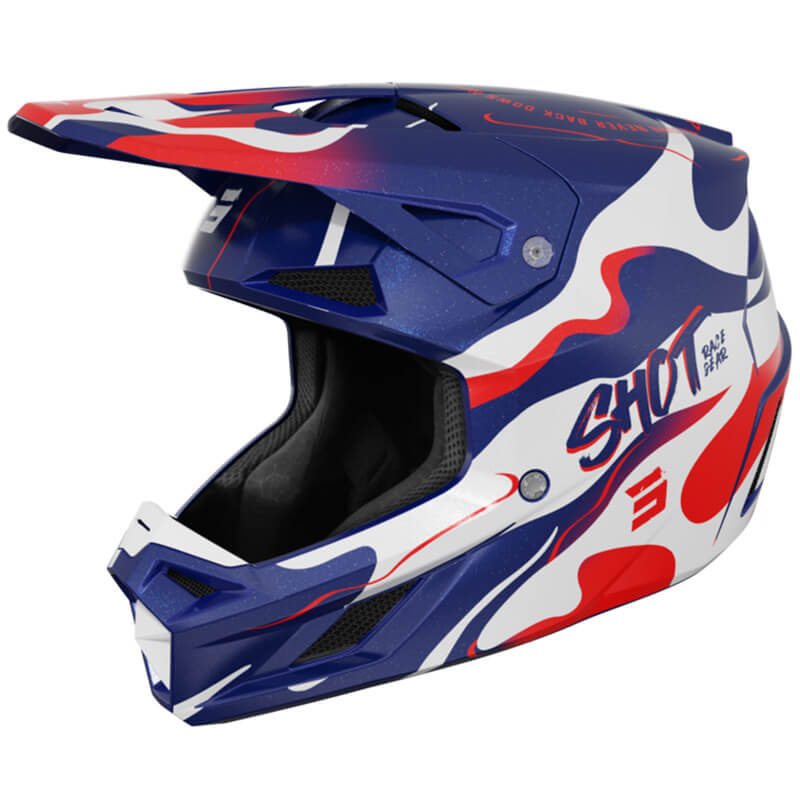 casque shot speed beast bleu