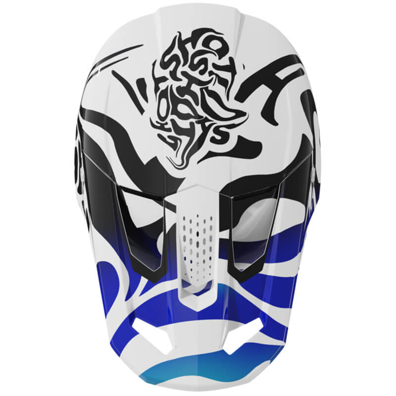 casque shot speed ghost bleu mx