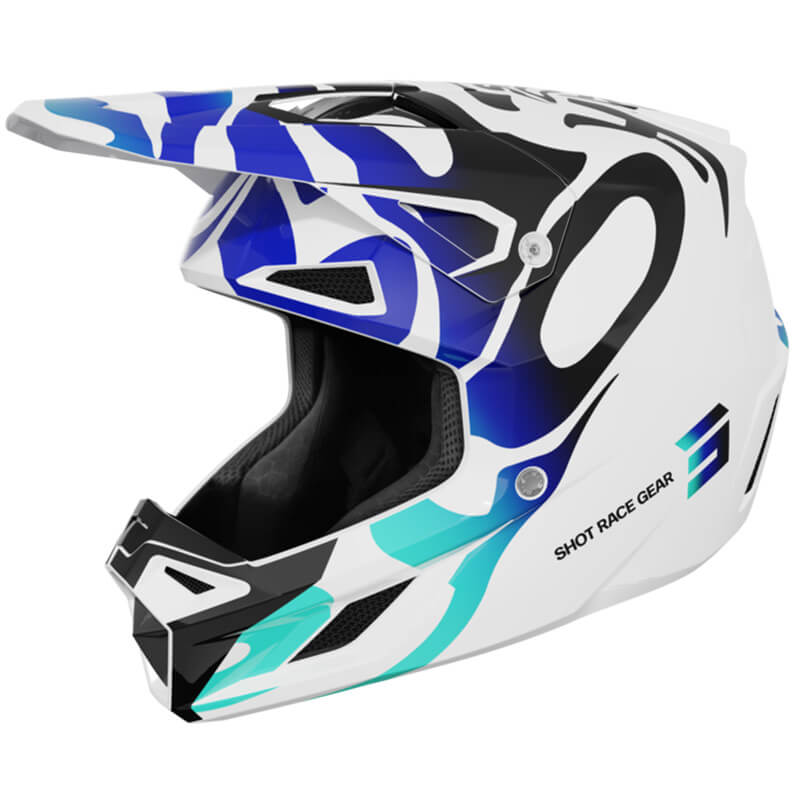 casque shot speed ghost bleu