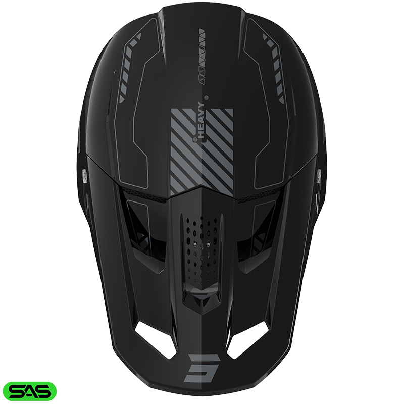 casque shot speed heavy noir moto