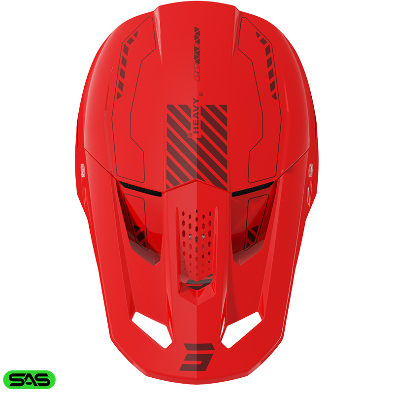 casque shot speed heavy rouge cross