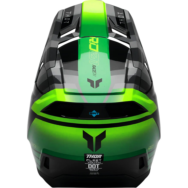 casque thor fleet camber 26 gris vert cross