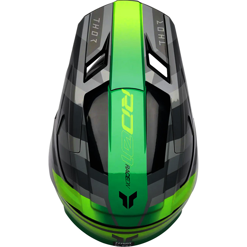 casque thor fleet camber 26 gris vert mx