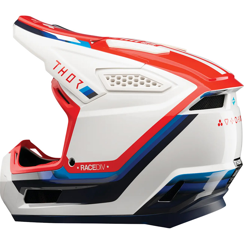 casque thor fleet defy 26 bleu blanc rouge mx