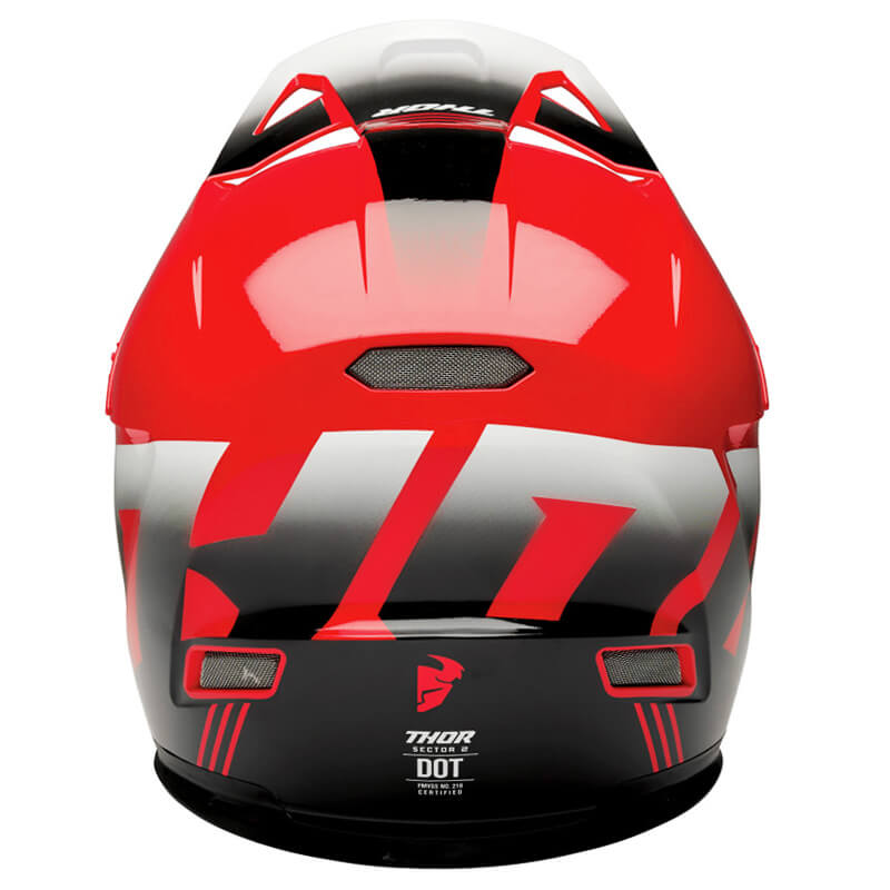 casque thor mx sector carve rouge 2024 motocross