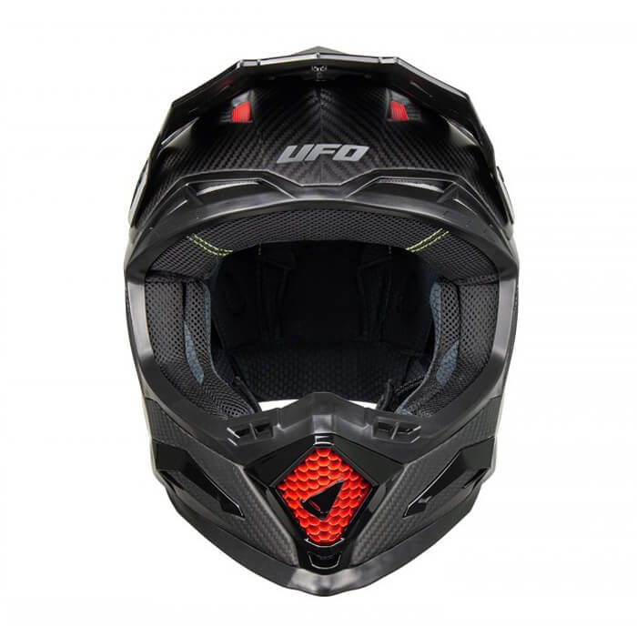 casque ufo fibre carbone echus noir 2024 motocross