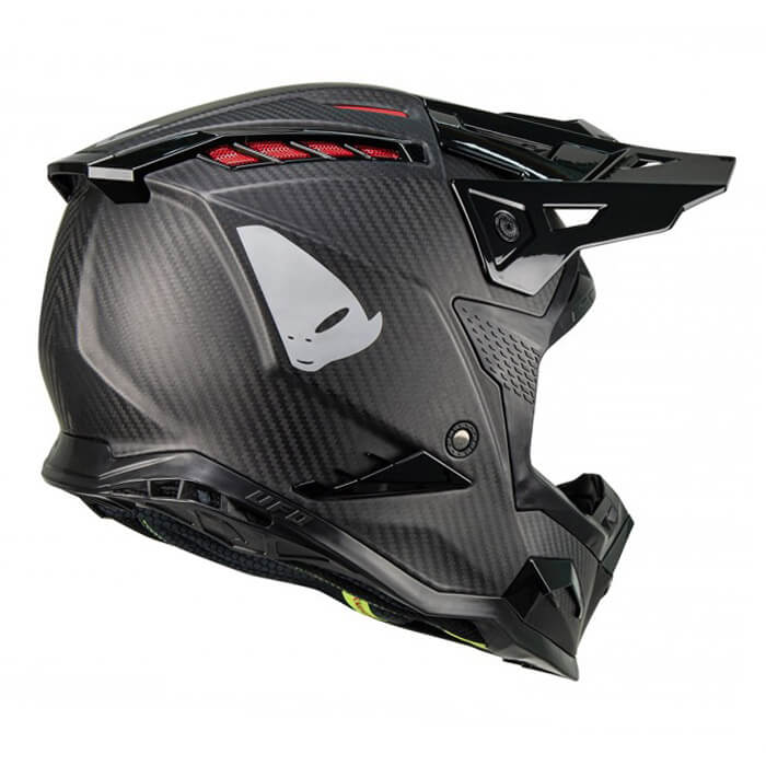 casque ufo fibre carbone echus noir 2024 off road