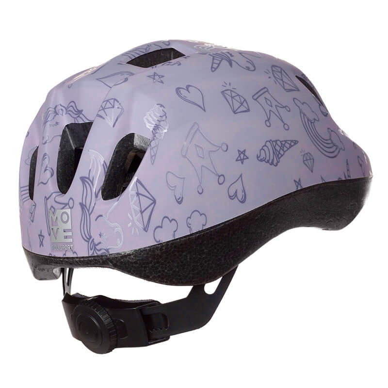 casque velo enfant polisport violet draisienne