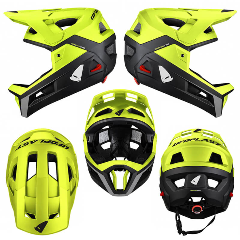 casque velo ufo defcon two jaune fluo 2024 modulable