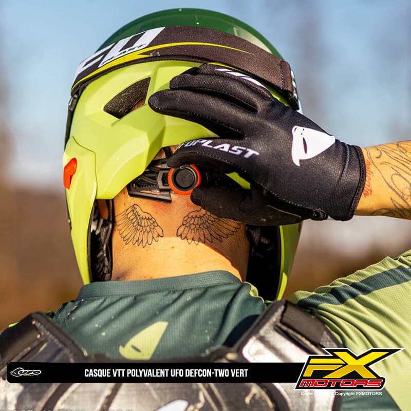 casque velo ufo defcon two vert 2024 molette