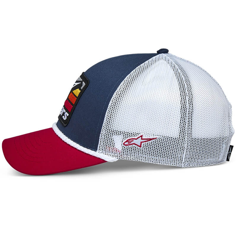 casquette alpinestars trucker selica bleu mx 25