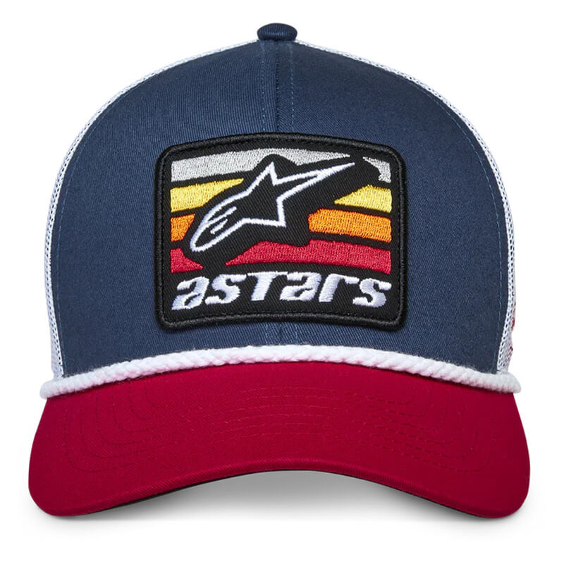 casquette alpinestars trucker selica bleu mx