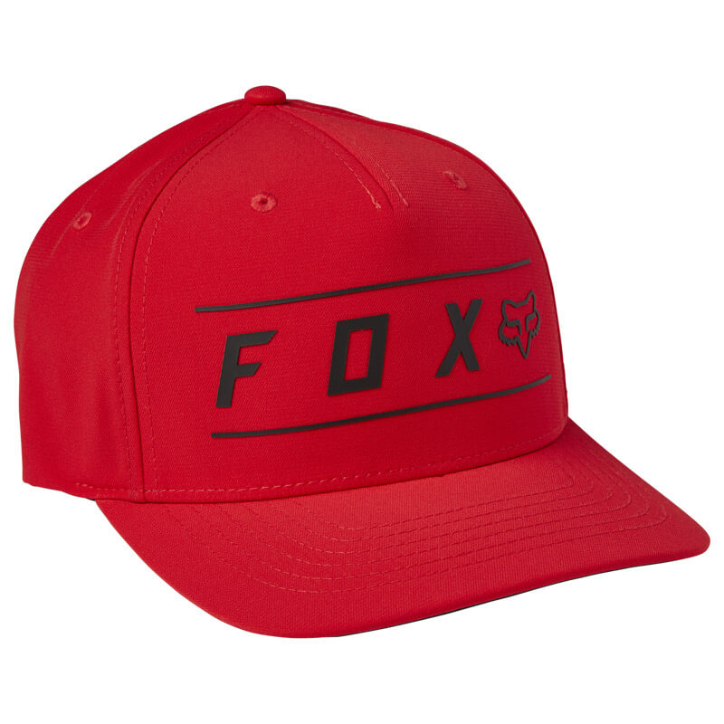 casquette fox pinnacle tech flexfit 2023 rouge mx