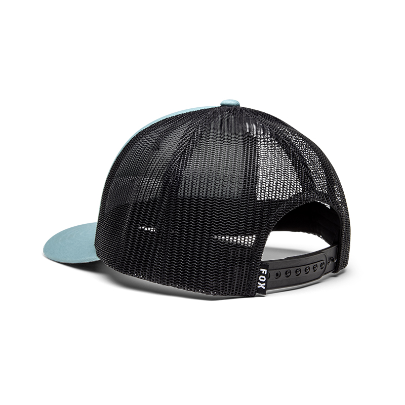 casquette fox racing head trucker bleu ciel dos