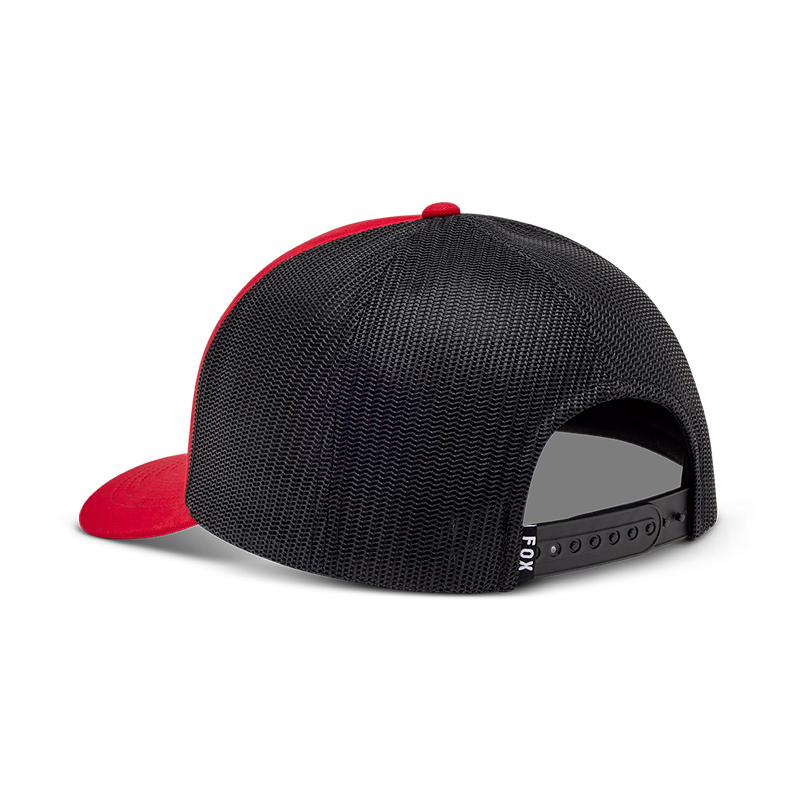 casquette fox racing head trucker rouge dos