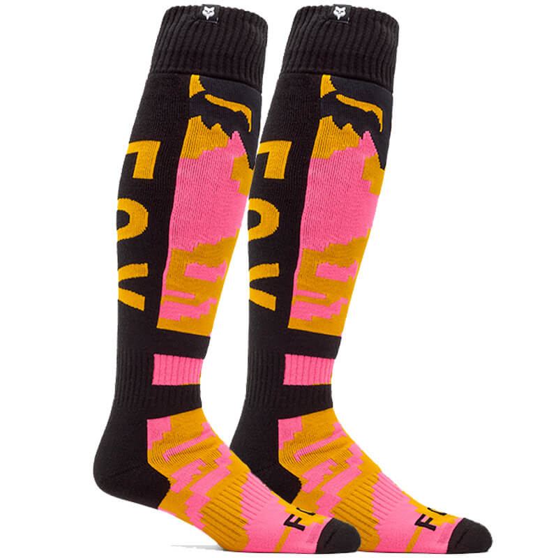 chaussette fox racing 180 kairos orange rose