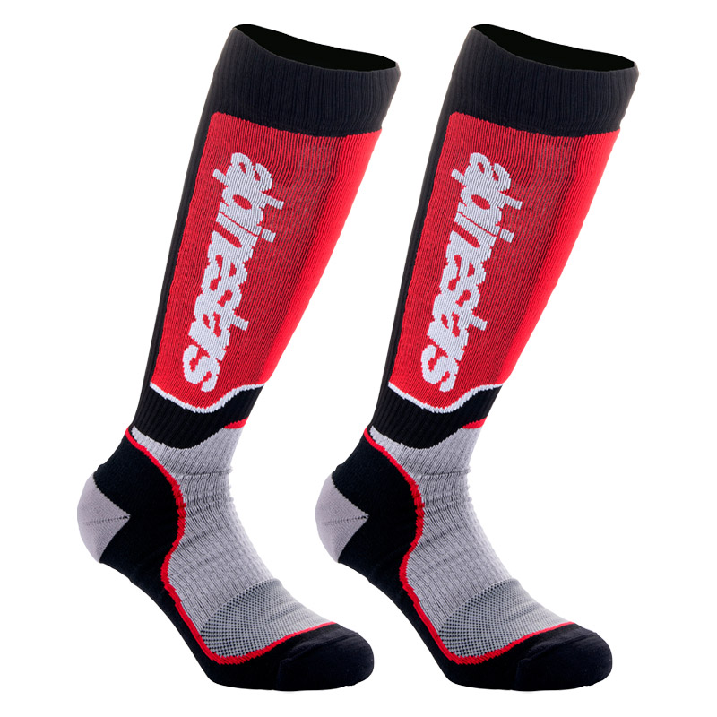 chaussettes alpinestars mx plus 2024 rouge mx