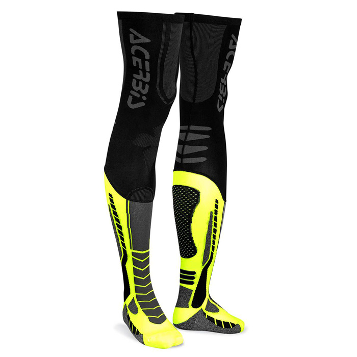 chaussettes cross acerbis x leg pro socks black yellow