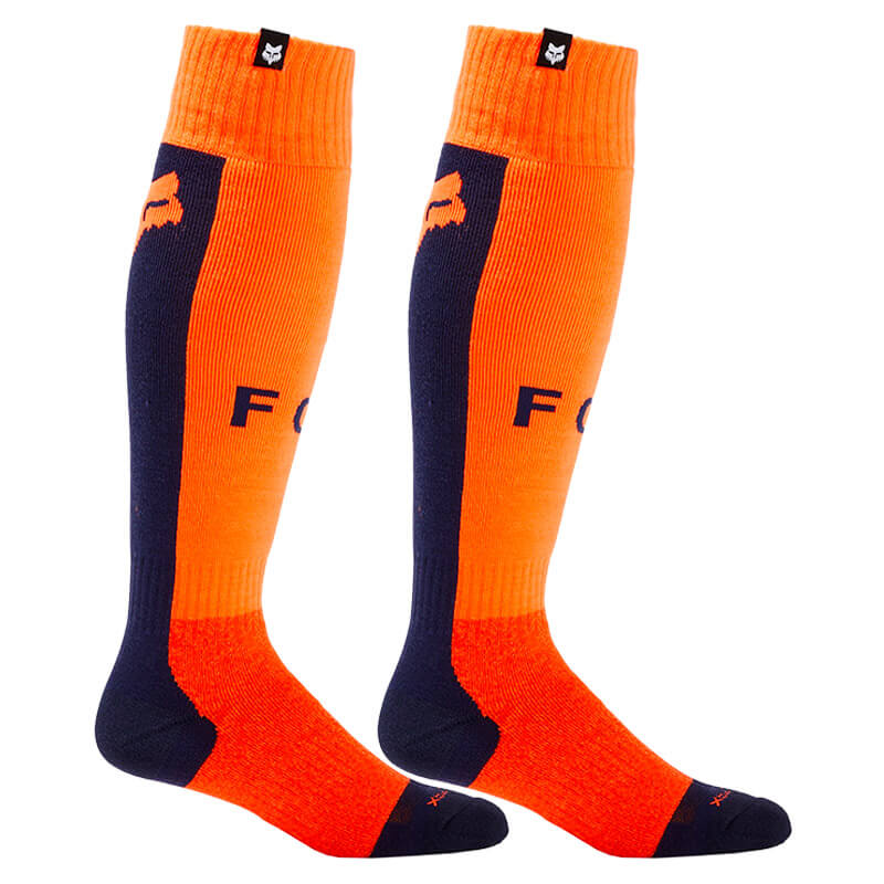 chaussettes fox racing 360 core 2024 orange navy mx