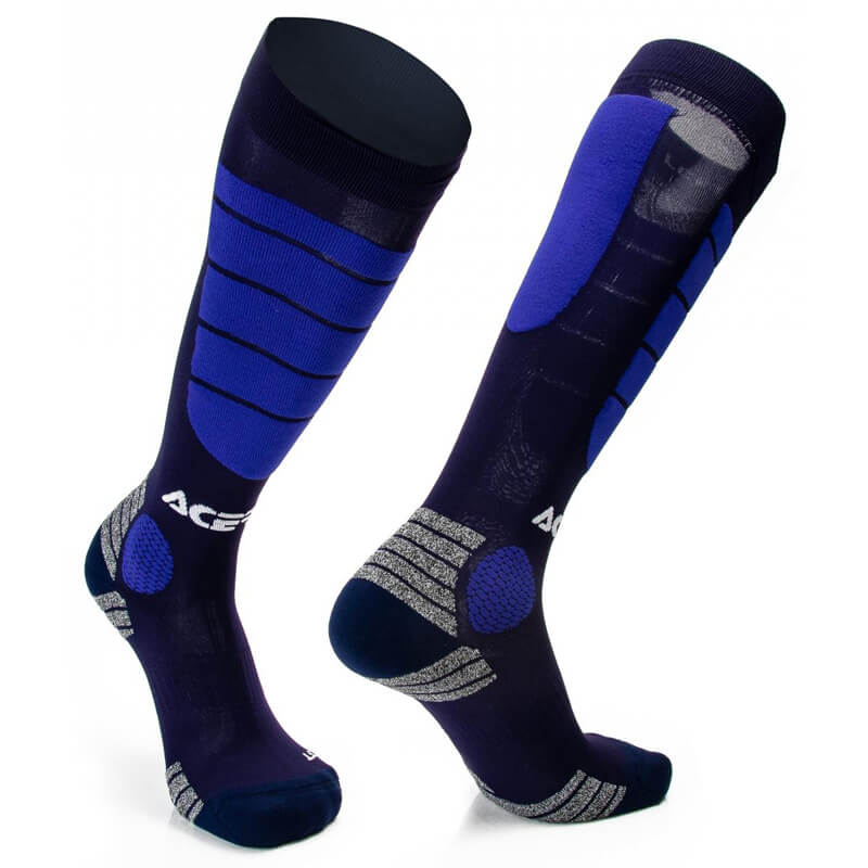 chaussettes mx acerbis impact bleu 2021