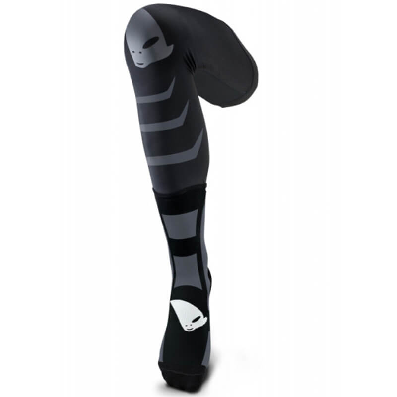 chaussettes ufo longues noir gris mx