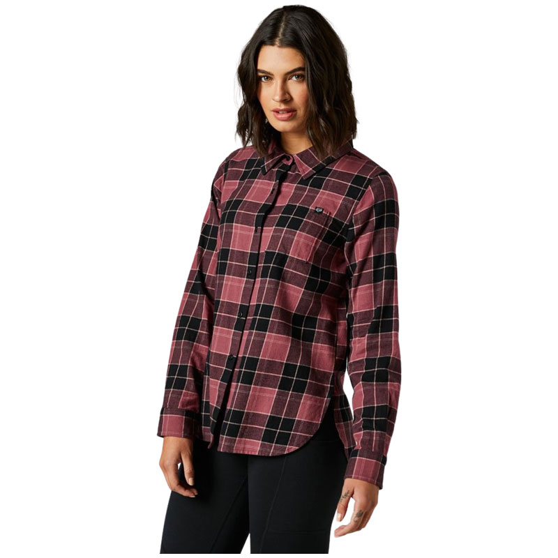 chemise fox racing femme pines flannel 2021 violet motocross