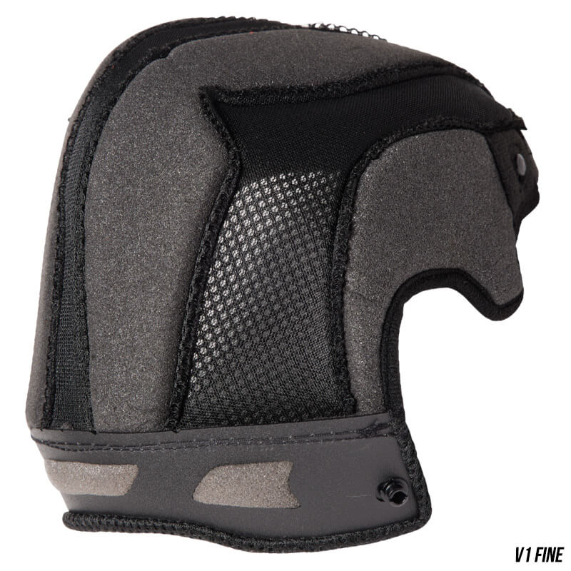 coiffe casque fox racing v1 fine noir 2022