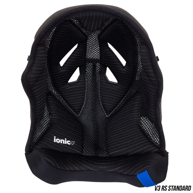 coiffe casque fox racing v3 rs standard noir 2024 mx