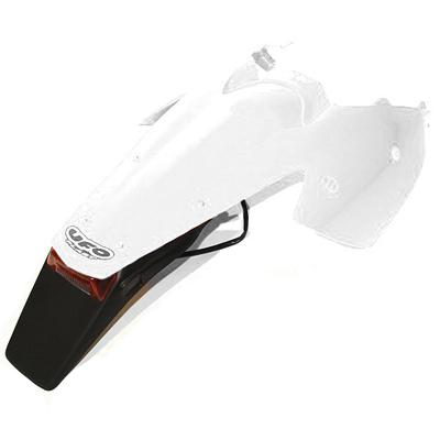 coque arriere ktm exc 04 07 feu stop support plaque blanc