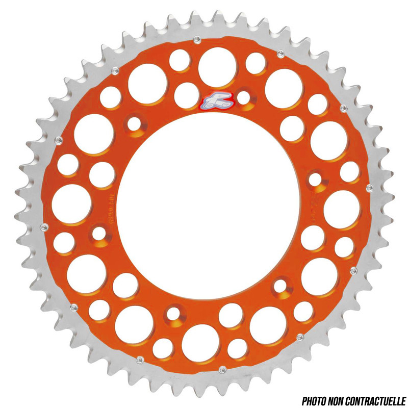 couronne twinring bi metal renthal ktm orange motocross enduro mx