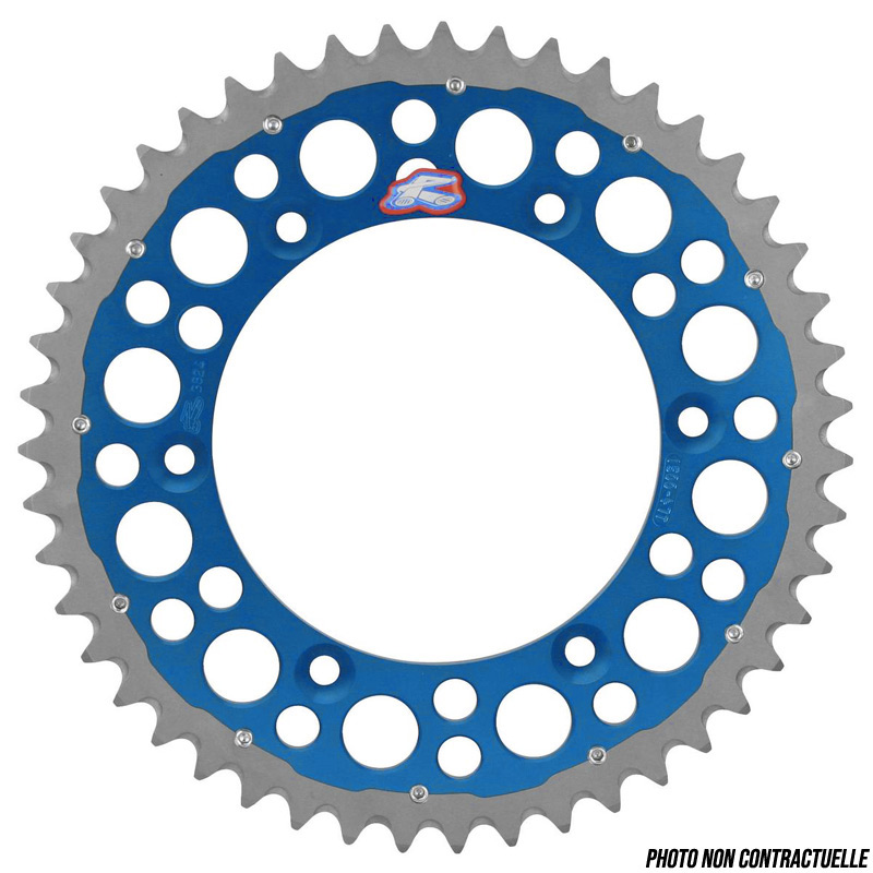 couronne twinring bi metal renthal yamaha bleu motocross enduro mx