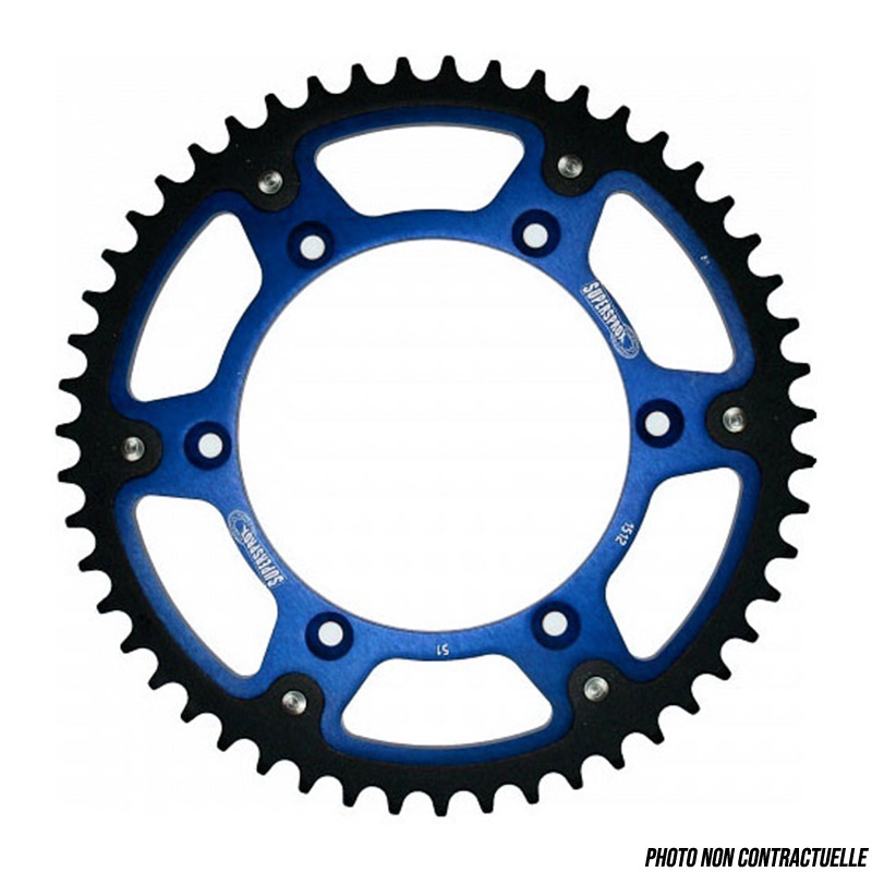 couronnes bi metal superprox motocross enduro bleu mx